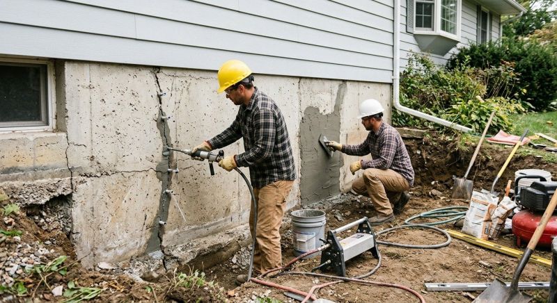 Basement Foundation Repair in Bristol, CT