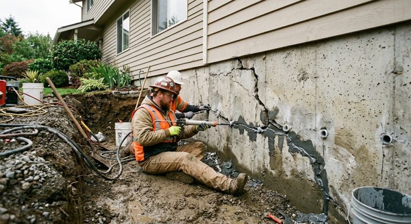 Basement Foundation Repair in East Hampton, CT