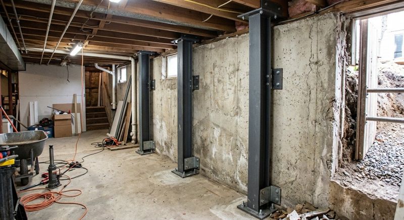 Basement Stabilization in Glastonbury, CT