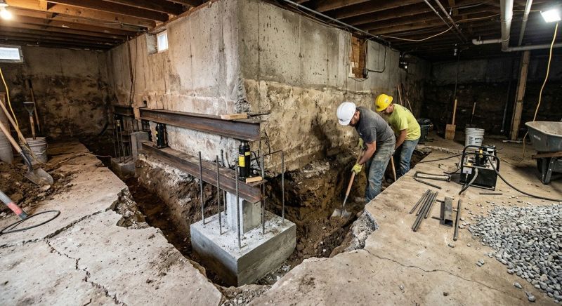 Basement Underpinning in Glastonbury, CT