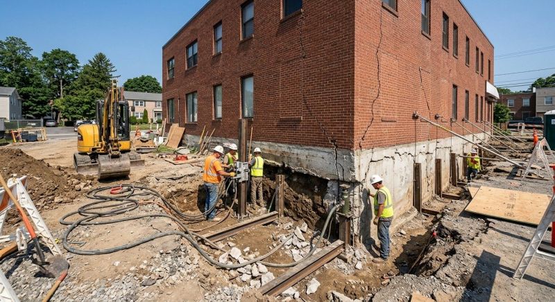 Building Foundation Repair in Stafford Springs, CT