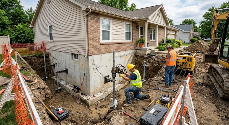 Building Foundation Repair in Windsor Locks, CT