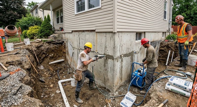 Concrete Foundation Repair in Bolton, CT