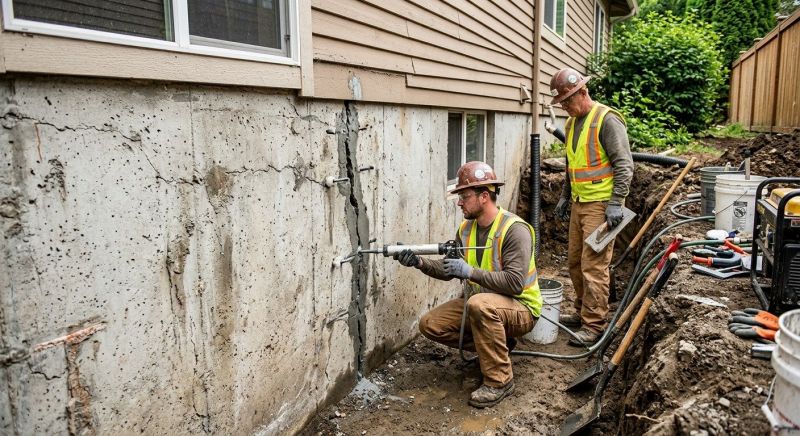 Cracked Foundation Repair in Bristol, CT