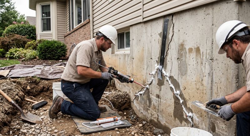 Cracked Foundation Repair in Cheshire, CT