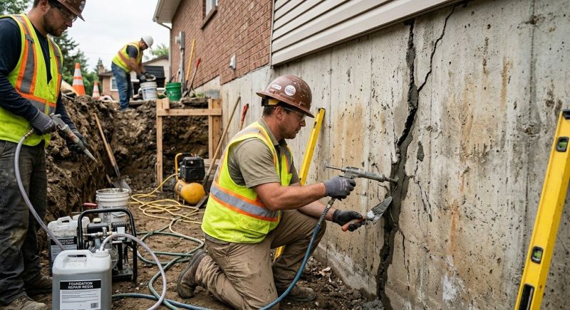 Cracked Foundation Repair in Coventry, CT