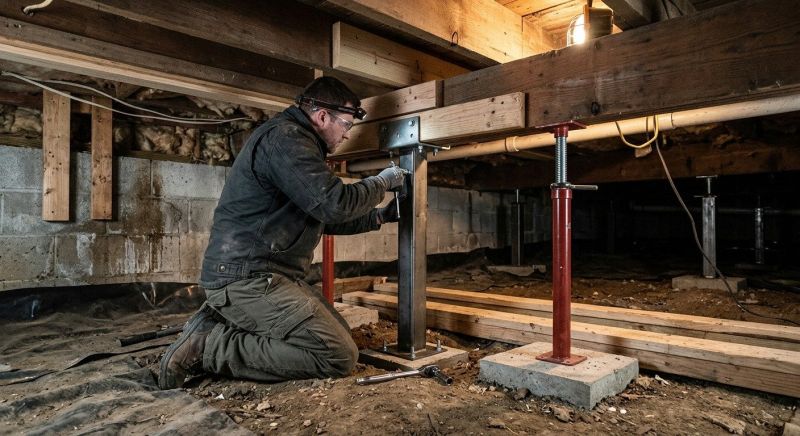 Crawlspace Structural Repair in Glastonbury, CT