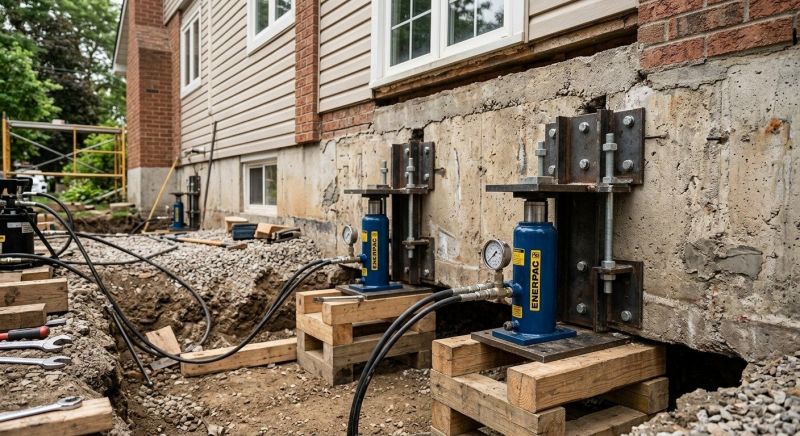 Foundation Jacking in Bolton, CT