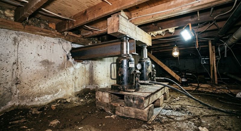 Foundation Jacking in Durham, CT