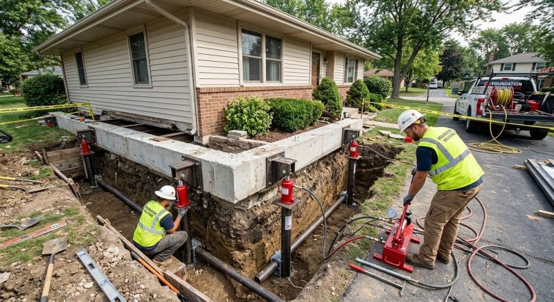 Foundation Jacking in Storrs Mansfield, CT