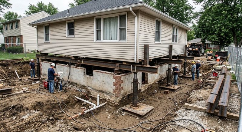 Foundation Lifting in Durham, CT