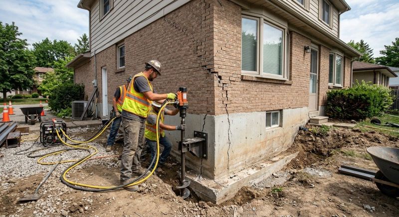 Foundation Lifting in North Canton, CT