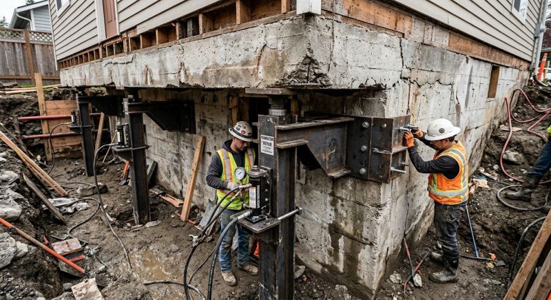 Foundation Lifting in Wethersfield, CT