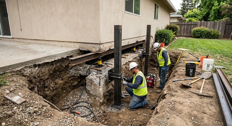Foundation Pier Repair in Glastonbury, CT