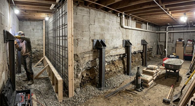 Foundation Stabilizing in Manchester, CT
