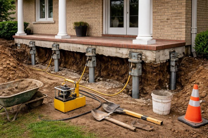 Foundation Stabilizing in Simsbury, CT