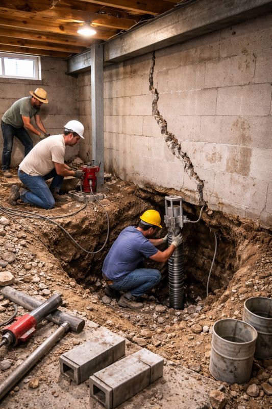 Foundation Structural Repair in Colchester, CT