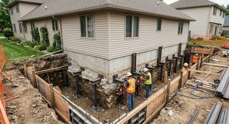 Foundation Underpinning in Glastonbury, CT