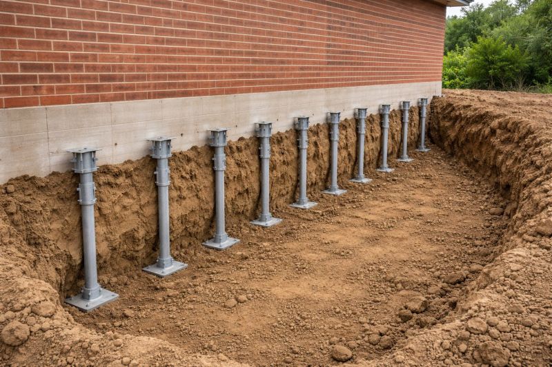 Helical Piers Installation in Glastonbury, CT
