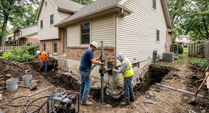 House Foundation Repair in Hebron, CT