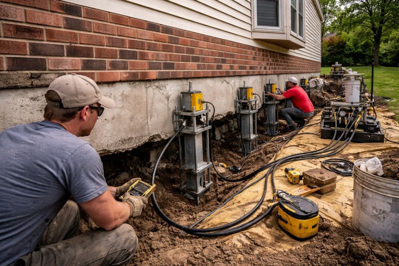 Settling Foundation Service in Meriden, CT