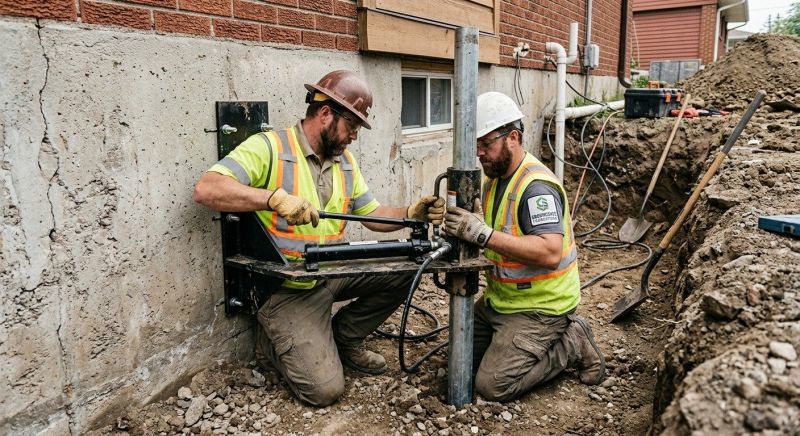 Settling Foundation Service in West Suffield, CT