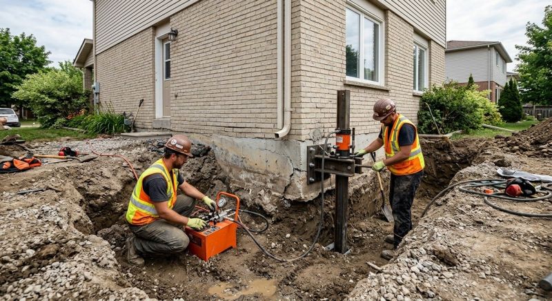 Sinking Foundation Lifting in Glastonbury, CT