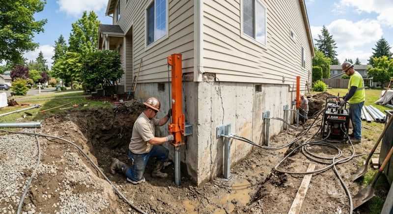 Sinking Foundation Repair in Salem, CT