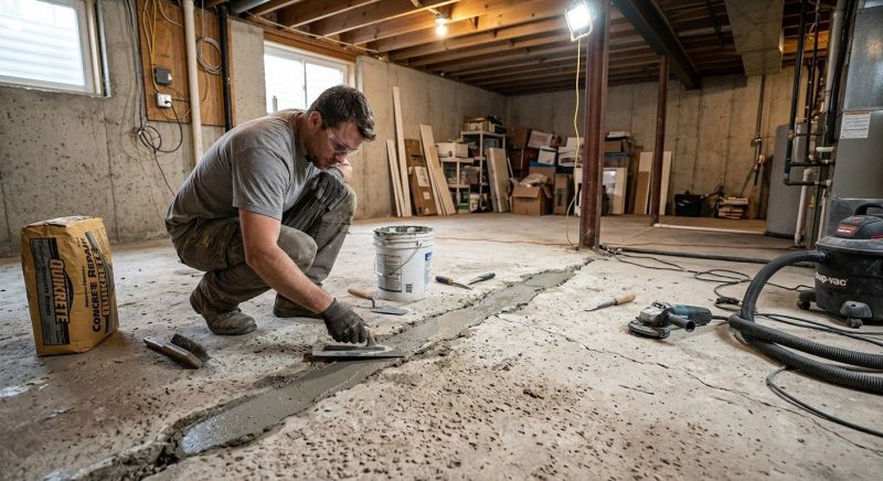 Slab Foundation Repair in Glastonbury, CT