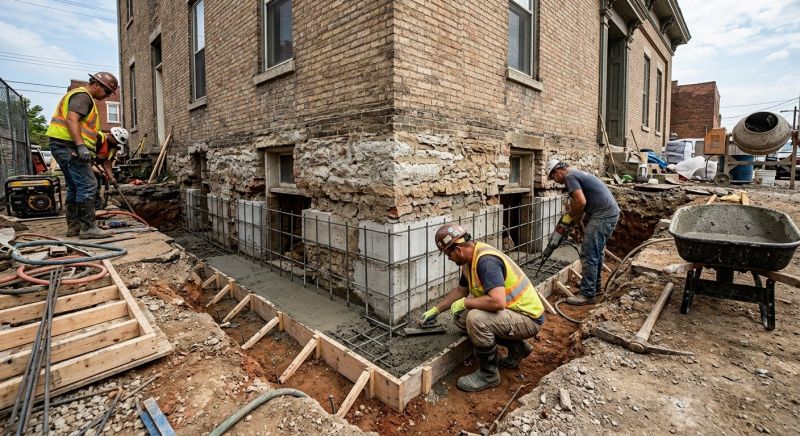 Structural Underpinning in Glastonbury, CT