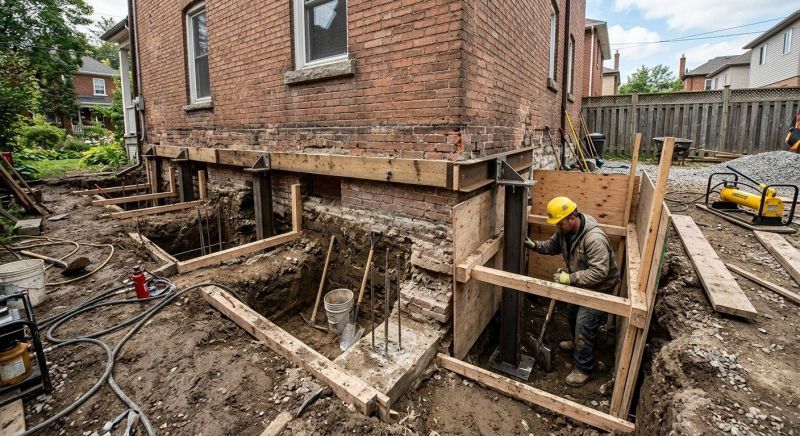 Structural Underpinning in Glastonbury, CT