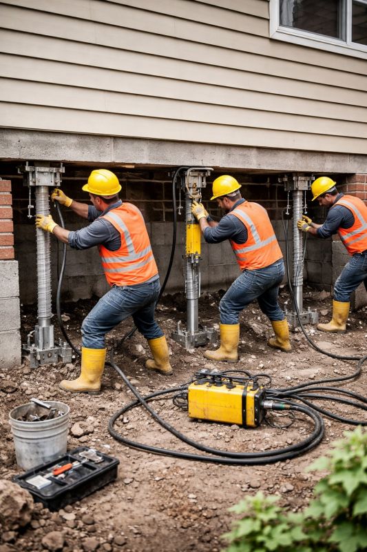 Foundation Stabilizing in Windsor Locks, CT